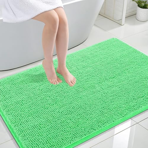 OLANLY Large Bathroom Rugs 44x32, Extra Soft Absorbent Chenille Bath Rugs by OLANLY