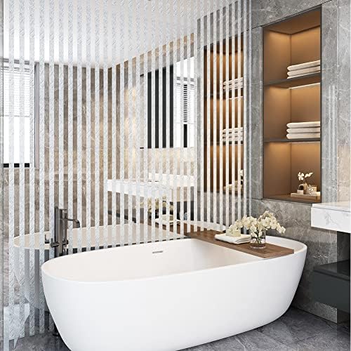Peel and Stick Mirror Backsplash Mosaic Tile Silver Meteor - Image 2