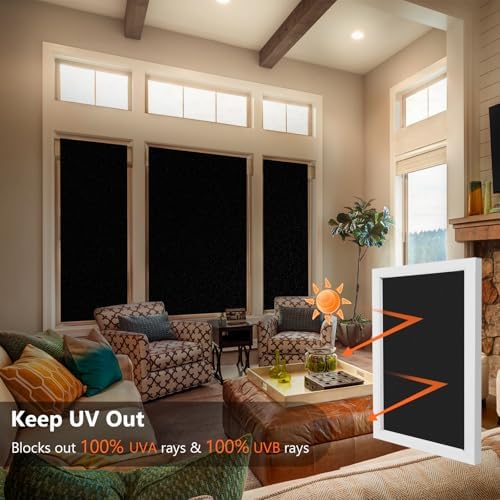 Kromapolis Blackout Window Privacy Film Light Blocking, 23.6'' x 157.4'' - Image 3