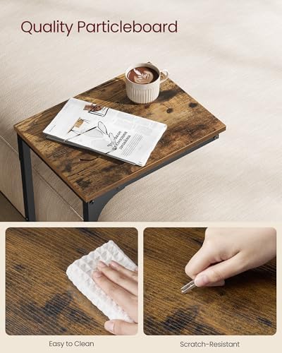 VASAGLE C-Shaped End Table, Small Sofa Side Table with Metal Frame - Image 5