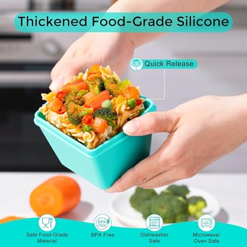 Gemice 1-Cup Silicone Freezer Molds with Lids, Individual 4-Pack - Image 5