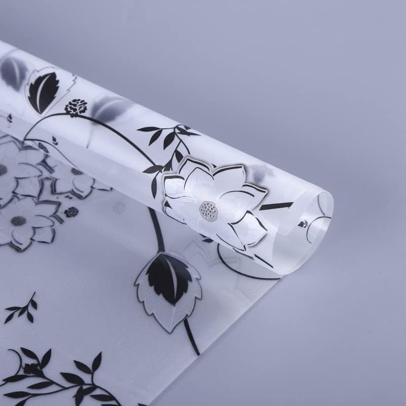 Window Privacy Film for Glass, Floral Removable Static Film, 23.6x78.7 Inch - Image 6