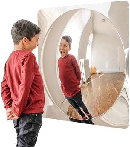 Spark & Wow Sensory Wall Toddler Mirror, Giant 1 Bubble by SparkWow