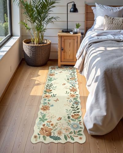 Lahome Floral Kitchen Runner Rug, 2X6 Rug Runners for Hallways Non Slip - Image 4
