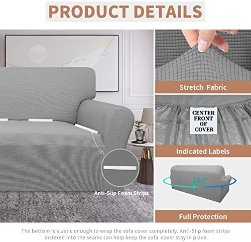 Easy-Going 100% Waterproof Couch Cover, 3 Cushion Oversized Sofa Cover - Image 5