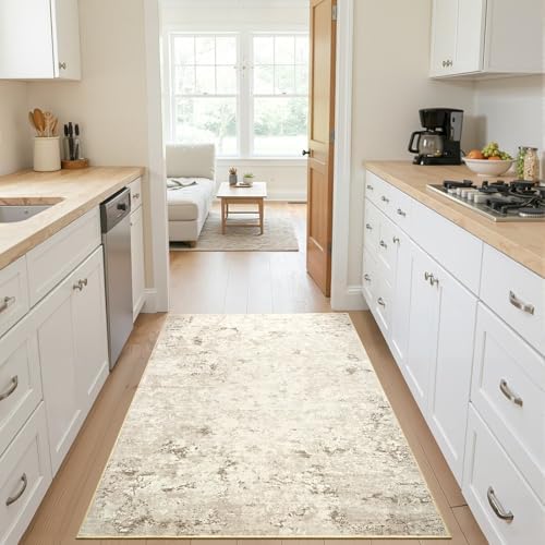 Toneed 3x5 Washable Non Slip Abstract Area Rugs for Bedroom Living Room - Image 4