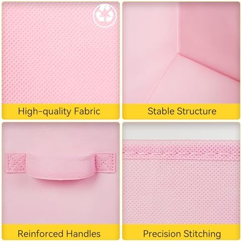 Cupic Cupid 6-Pack 13x13 Cube Storage Organizer, Cube Bins, Pink Gradient - Image 7