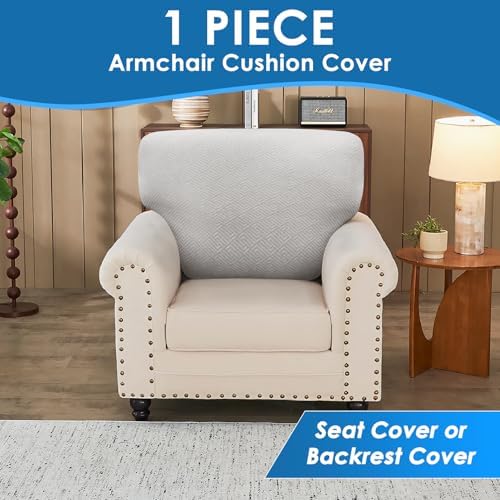 XINEAGE 1 Piece XL Stretch Couch Cushion Covers Individual Sofa Slipcovers - Image 4