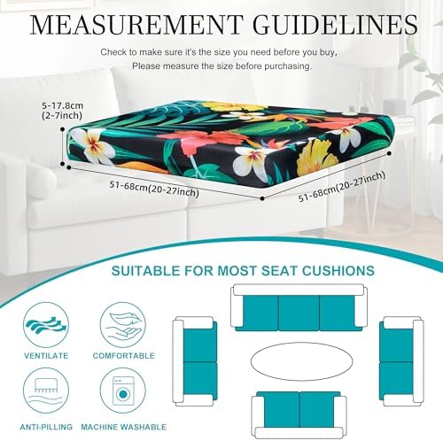 12 Pcs Outdoor Cushion Covers, Patio Sofa Cushion Covers Replacement - Image 2