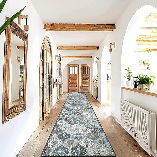 Lahome Moroccan Hallway Runner Rug Non Slip, 2x10 Washable Kitchen Runner - Image 6