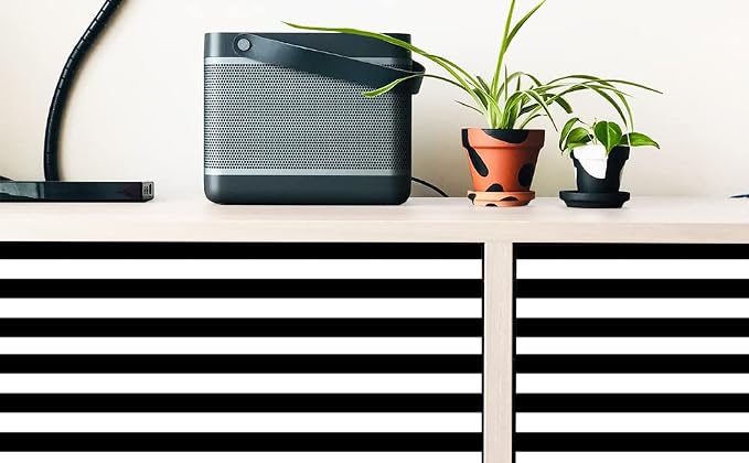 17.3”x120” Black and White Striped Wallpaper Peel and Stick Wallpaper Self-Adhesive Removable Waterproof Wall Paper for Walls Modern Vinyl Film - Image 8