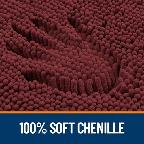 OLANLY Large Bathroom Rugs 47x32, Extra Soft Absorbent Chenille Bath Rugs - Image 3