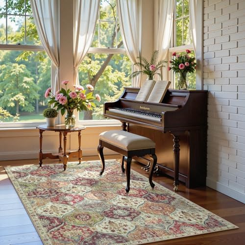 Lahome Moroccan Small Washable Area Rug, 3x5 Rugs for Bedroom Living Room - Image 3