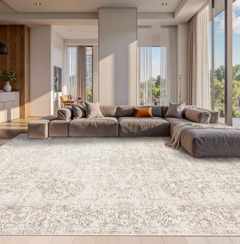 Rugxara 10x14 Washable Area Rug for Living Room, Extra Large,Vintage Boho - Image 2