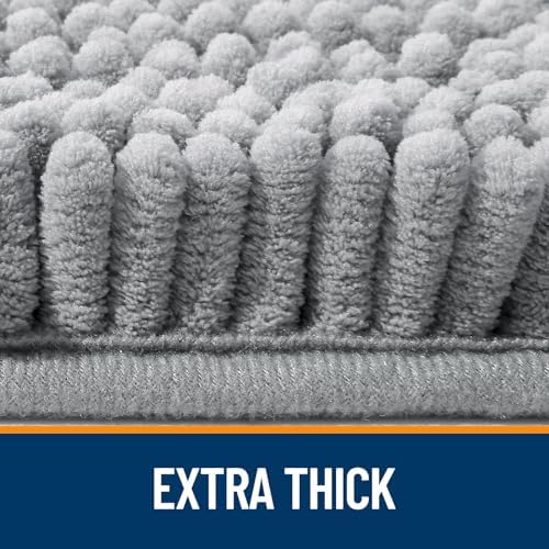 OLANLY Bathroom Runner Rugs 47x17, Extra Soft Absorbent Chenille Bath Rugs - Image 4