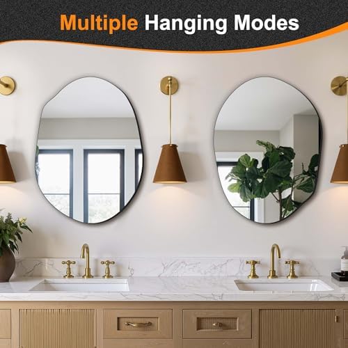 Delma Irregular Wall Mirror, 24"x18" - Image 6