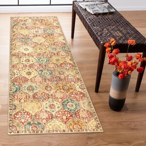 Lahome Moroccan Washable Runner Rug, 2x6 Soft Kitchen Runners for Hallways by Lahome