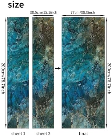 SP 3D Peel and Stick Wall Murals - Removable Door Decals & Wall Decoration 30.3"W x 78.7"H, SP-F24053 - Image 7
