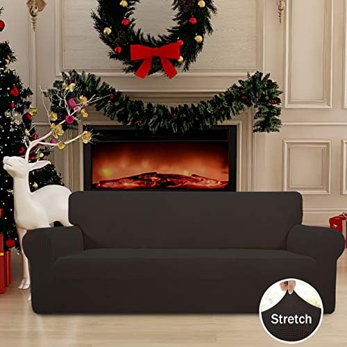 Easy-Going Stretch Oversized Sofa Couch Slipcover Washable Chocolate - Image 2