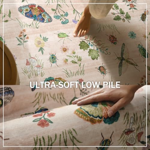 Machine Washable Rugs for Living Room: 8x10 Area Rugs Stain Resistant Non Slip Low Pile Soft Lightweight Carpet Rugs for Bedroom Kitchen Dining Room Nursery Kids Room Farmhouse - Image 5