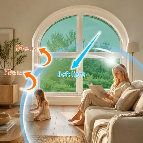 FILMGOO One Way Privacy Window Film Heat Control Mirror Tint 29.5inx13.1ft - Image 3
