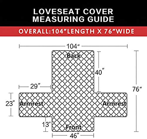 Easy-Going Reversible Couch Cover, 2 Cushion Sofa, Loveseat, Brown/Brown - Image 6