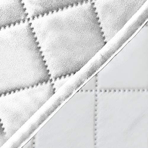 Easy-Going Reversible Couch Cover, 4 Seater Sofa, White/White - Image 6