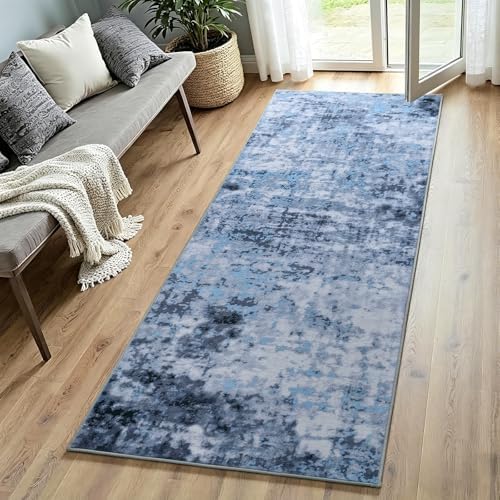 2x6 Washable Runner Rug Non Slip Runners for Hallway Kitchen Runner by Enqinar