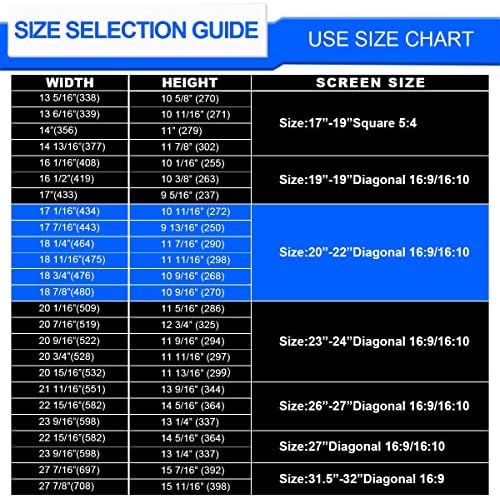 Computer Privacy Screen Filter 22 Hanging Monitor Privacy Screen Protector for 16:10 Aspect Ratio Widescreen Computer Monitor, Eye Protection Anti Glare Blue Light Screen Protector - Image 6