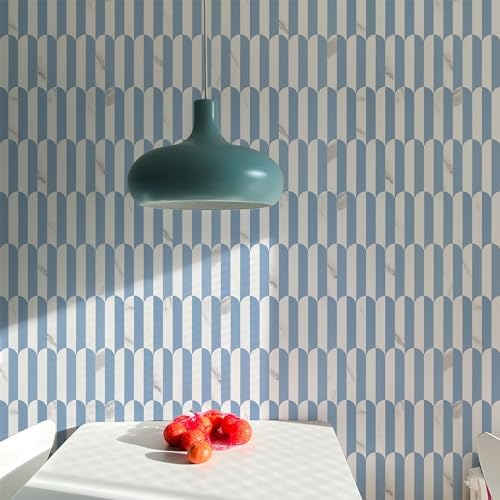 Vamos Tile Peel and Stick Backsplash Seamless Tile,Fish Scale,10 PVC Tiles - Image 4