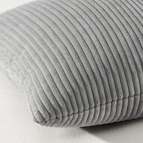 Topfinel Decorative Grey Throw Pillow Covers Cushion Cases, Set of 4 Soft Velvet Modern Double-Sided Designs, Mix and Match for Home Decor, Pillow Inserts Not Included (20x20 inch) - Image 3