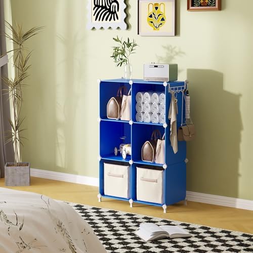 AWTATOS Cube Storage Organizer, 6 Cube Closet Organizers Storage Shelves - Image 4
