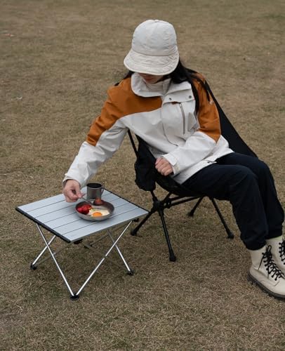 iClimb Ultralight Compact Camping Folding Table (Silver - S) - Image 2