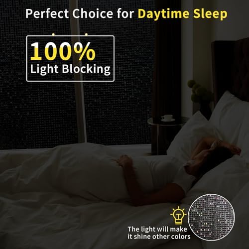 JAYONG Total Blackout Window Privacy Film with Kits, Mosaic 29.5''x196.8'' - Image 2