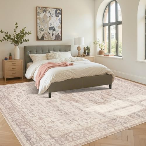Rugxara Pink 8x10 Area Rugs,Large Rugs for Living Room - Image 3
