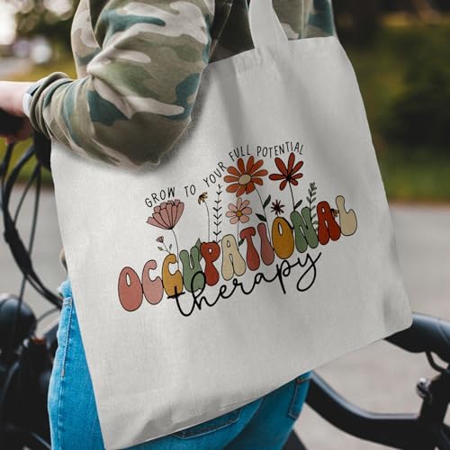 Occupational Therapy Canvas Tote - Mental Health, OT Appreciation Bag for Women - Image 5