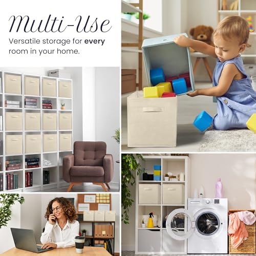Reli. 11 Inch Cube Storage Bins (12 Pack) | Cube Organizer Bins - Image 6