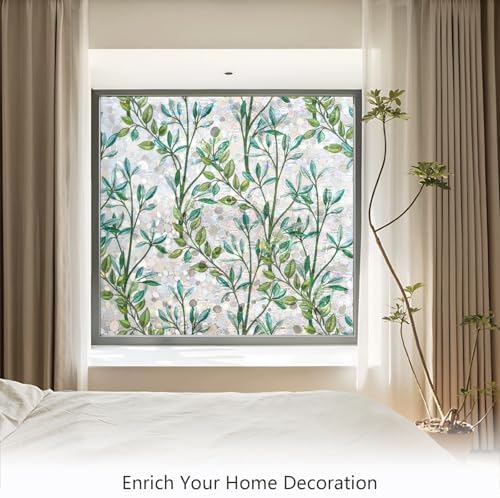 LEMON CLOUD Window Privacy Film Rainbow Stained Glass Cling, 29.5″ x 78.7″ - Image 2