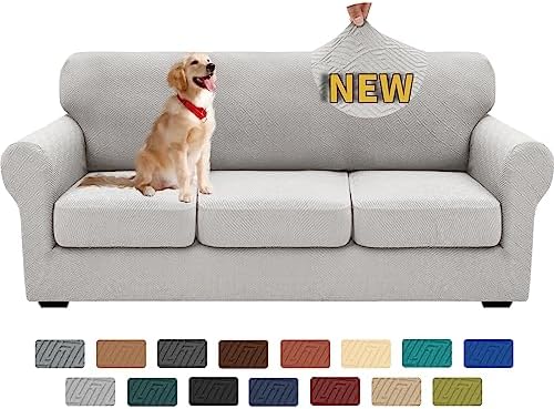 XINEAGE 4-Piece Stretch Sofa Cover, Washable Couch Covers for Dog by XINEAGE