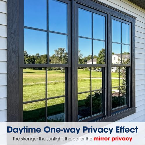 Coavas One Way Privacy Window Film Heat & Glare Control, 35.4"x118" Blue - Image 6
