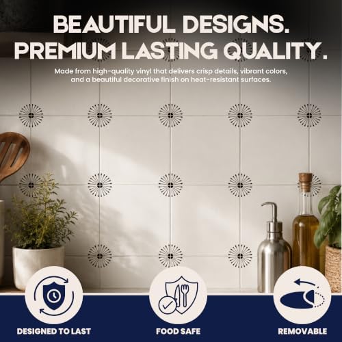 Suteka Tile Decal - Home Decor - French, Set of 72 - Image 4