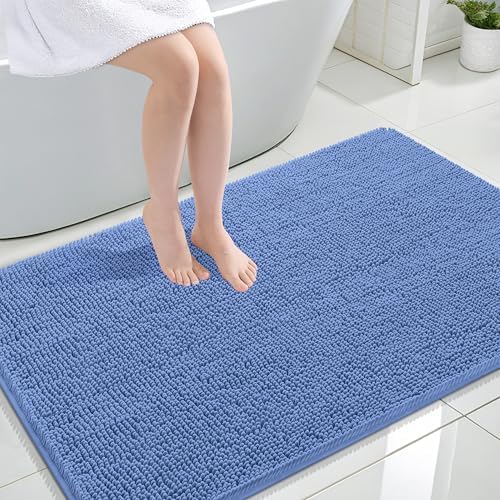 OLANLY Large Bathroom Rugs 44x32, Extra Soft Absorbent Chenille Bath Rugs by OLANLY