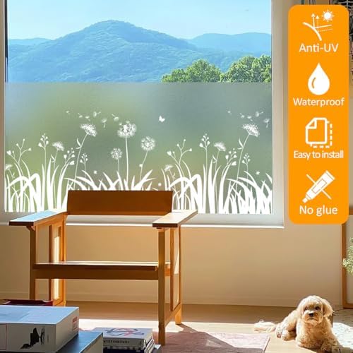 Bloss Frosted Privacy Window Film Removable Static Cling, 35.4"x78.7" - Image 6