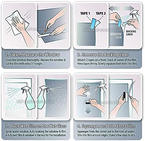BDF NA05 Window Film Daytime Privacy and Sun Control Natural Black 5 (Very Dark) - 36in X 12ft - Image 6