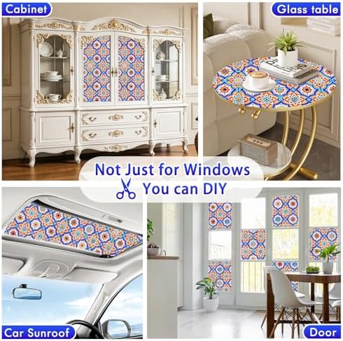 SOMWISE Frosted Window Privacy Film, Decorative Sun Heat Blocking, Anti UV - Image 6