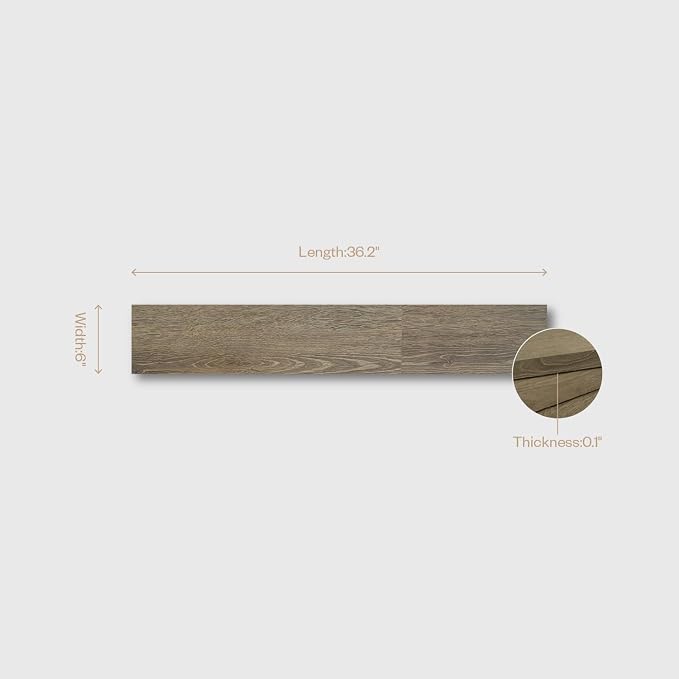 Peel and Stick Wall Panels, Easy Self Adhesive Vinyl Tiles Wall Planks, Farmhouse Wood Grain Shiplap for Kitchen Bedroom Interior WallDecor (12 pcs/18.1 Sq Ft/Box) (Natural Oak) - Image 3
