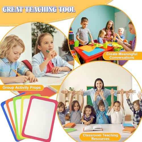 Dandat 30 Pcs 6x4 Shatter Proof Unbreakable Kids Mirrors, Warm Color - Image 5