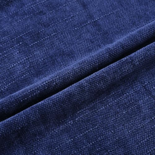 Set of 4 Soft Textured Decorative Throw Pillow Covers 16x16 Inch Cozy Farmhouse Cushion Cover Square Accent Pillow Cases for Bed Couch Sofa Living Room, Blue - Image 5