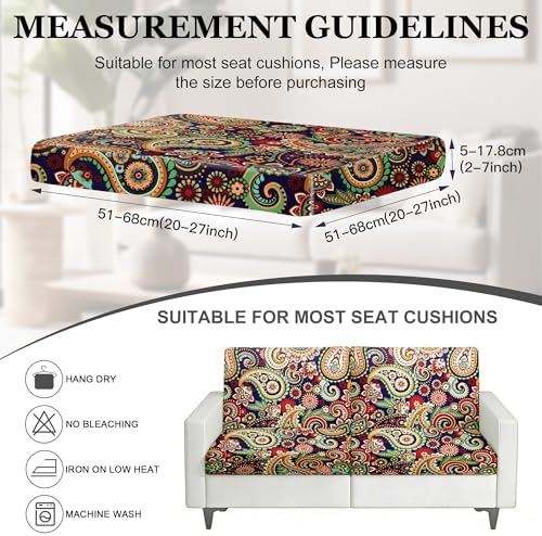 4 Pcs Outdoor Cushion Covers, Patio Sofa Cushion Covers Replacement - Image 2