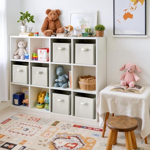 Cupic Cupid 6-Pack 11x11 Storage Cubes, Storage Organizer Bins, Beige - Image 2